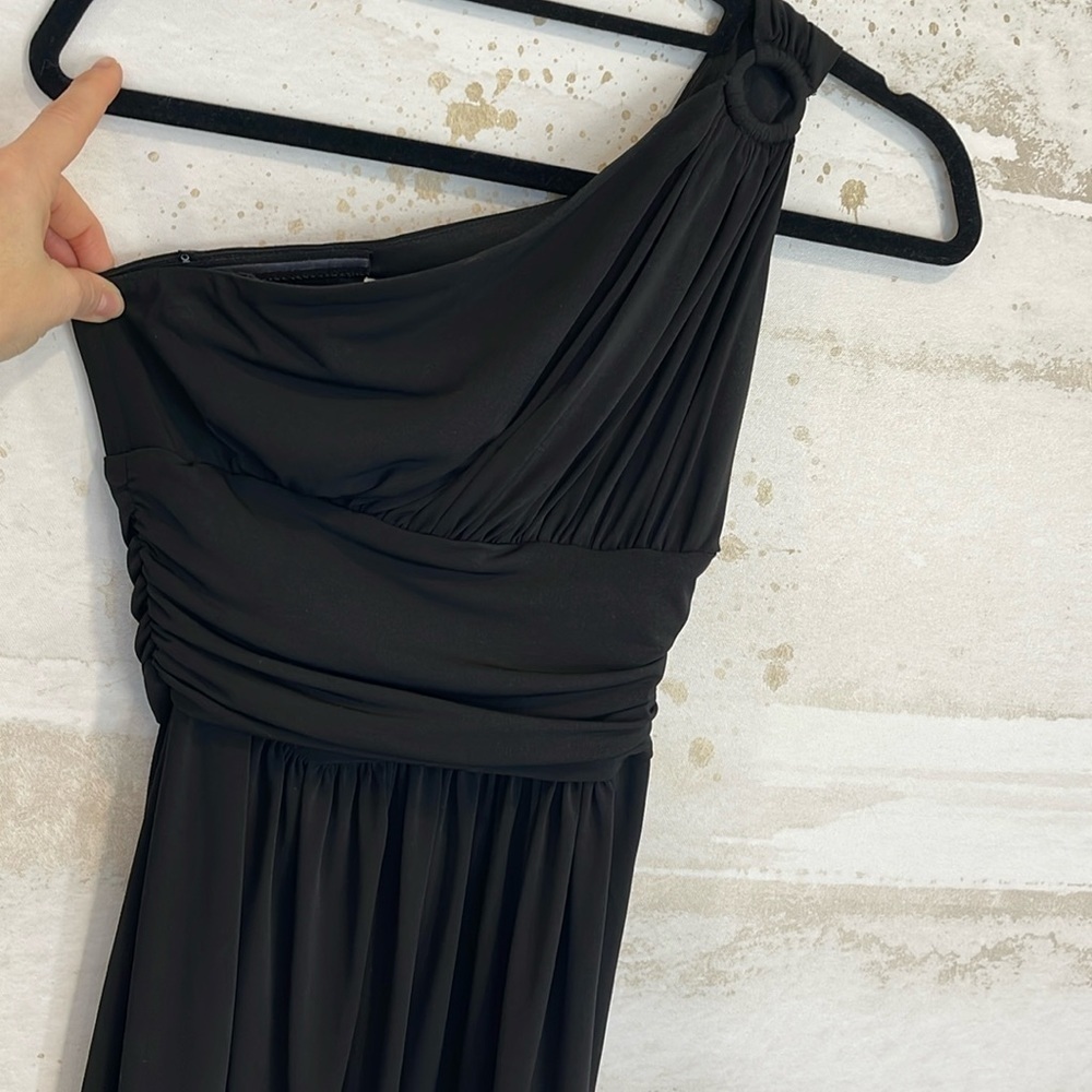 Maggy London one shoulder dress